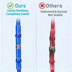 50/100/300/500 Pcs Heat Shrink Wire Connector Solder Seal Splice Tube SST 3:1 Waterproof Butt Crimp Terminals