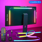 PC Backlight 24 27 32 34 Inch Monitor Screen LED Backlight Music Sync LED Strip Lights Game Room Computer Atmosphere Lights