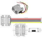 24V 48V to 12V 10A-30A DC-DC Step-Down Converter 12V Buck Voltage Regulator Power Adapter Buck Converter Applied to LED Car Mou