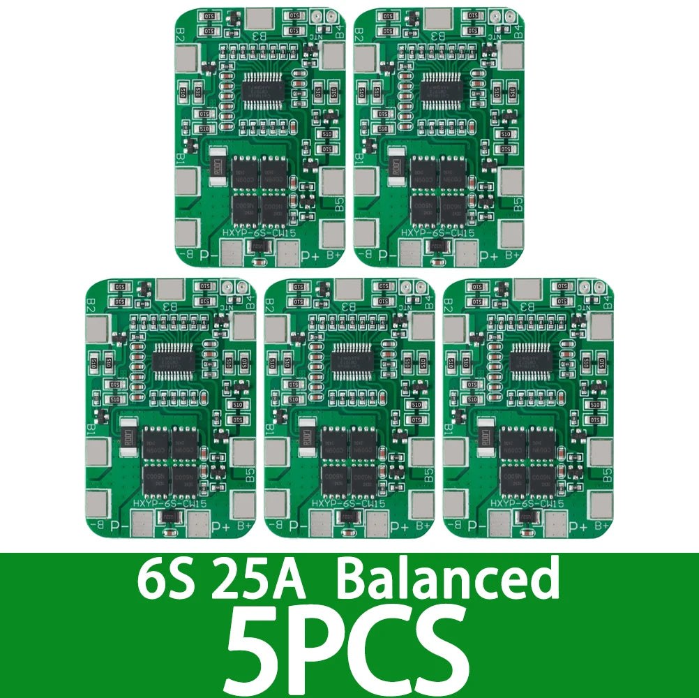 6S 12A/25A 24V 25.2V PCB BMS Protection Board For 6 Pack 18650 Li-ion Lithium Battery Cell Module New Arrival Balanced