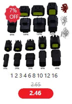 1set 2.8mm 2/3/4/6/9 pin Automotive Quick connection Electrical wire connector Male Female cable terminal plug Kits Motorcycle