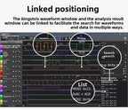Kingst LA1010 Logic Analyzer 16 Channels 100MHz USB Protocol Decoder I2C SPI UART for Debugging