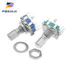 5PCS  20 Position Incremental 360 Rotary Encoder Knob Button Switch EC11 Arduino Digital Potentiometer 15/20mm Plum Half Shaft