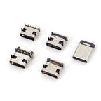 10Pcs USB 3.1 Type C 6/16/24 Pin Connector Male Female Charging Port PCB Mount Solder Socket