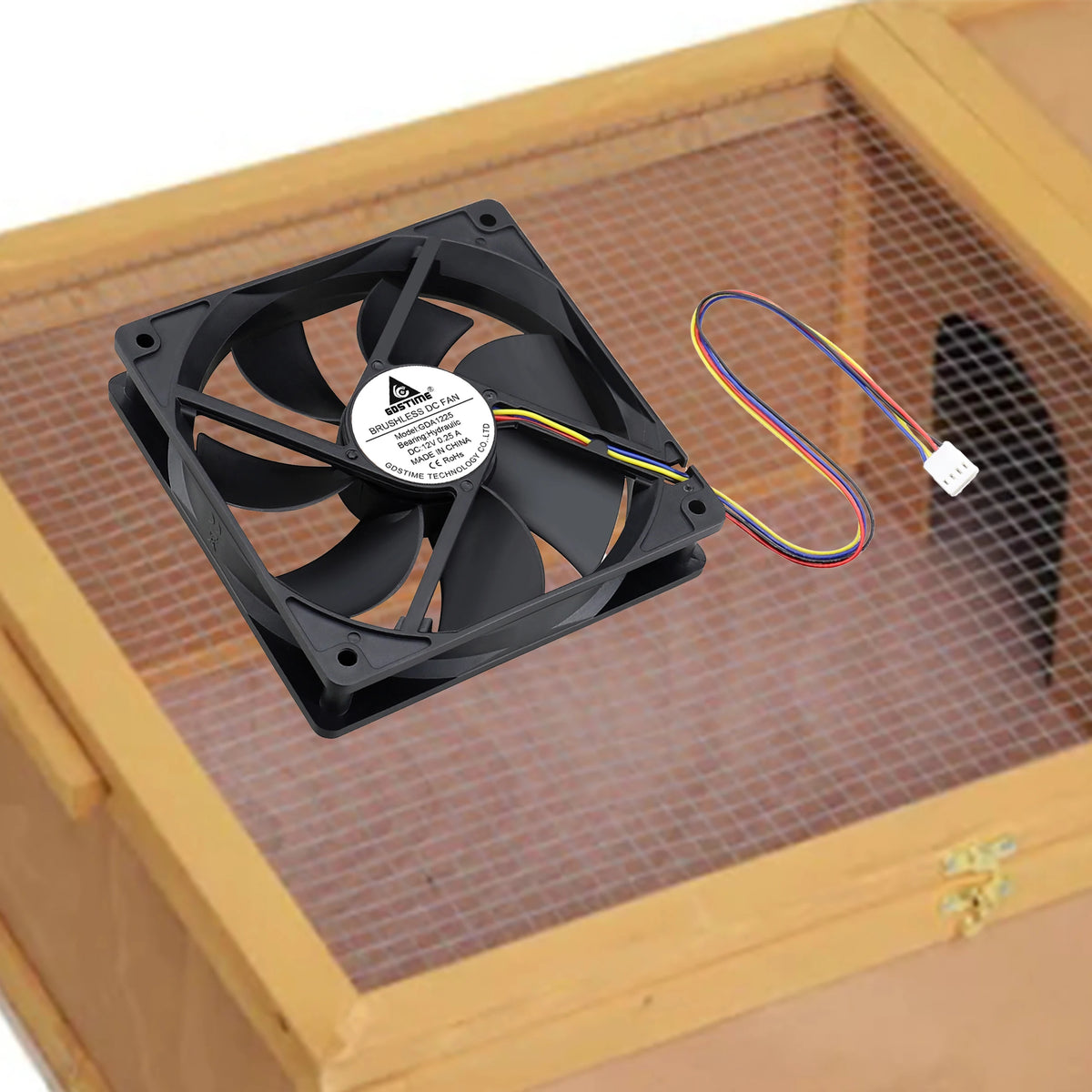 Gdstime 120mm USB PC Fan 5V 12V 24V 48V 12cm DC Brushless Cooling Fan 12025 2PIN 3PIN 4PIN Ball Computer Case Fan Waterproof Fan