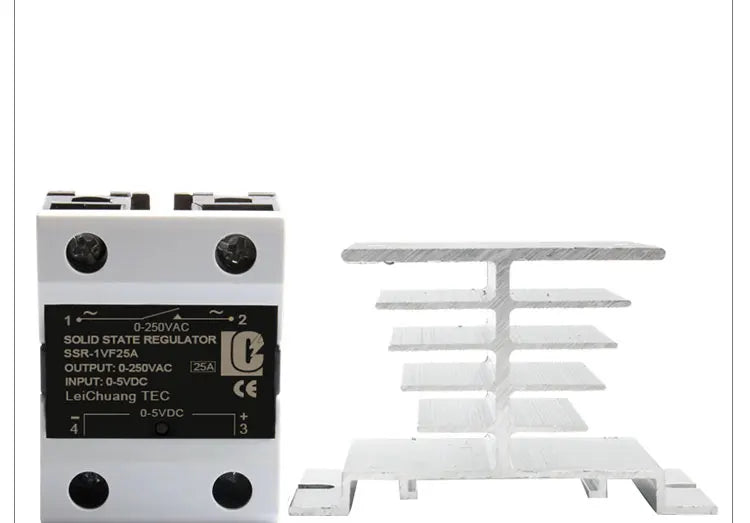 LCTC SSR 0-10V 4-20MA 0-5V Power Voltage Regulator Relay 10A 25A 40A DA AA DD VA Single Phase Solid State Relay With Heat Sink