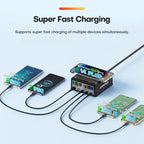 260W USB C GaN Charger, Desktop Wireless Charger PD3.1 140W 100W Fast Charging Station, Power for MacBook Pro iPhone 15 Samsung