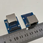 1PC 8P8C With Light RJ45 Network Port Adapter 13Pin DIP2.54 Test Board Horizontal 8p Crystal Head Female Socket Circuit Board