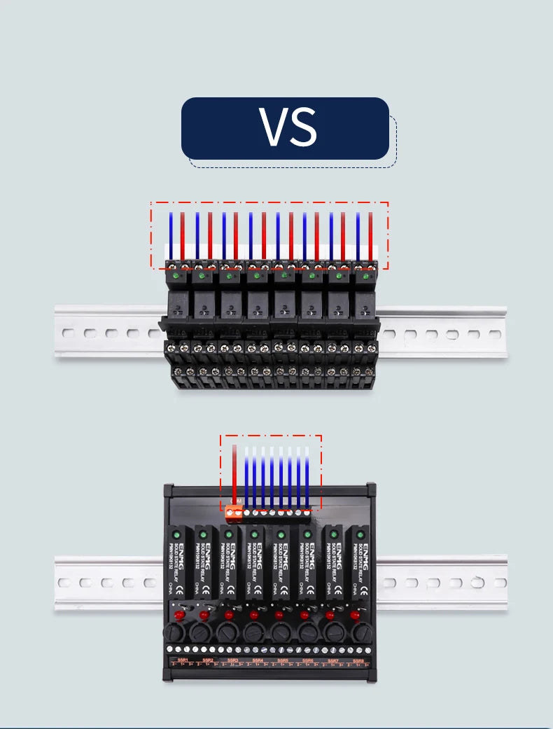 ENMG PLC Interface Module RT- PMN - Solid State Relay (SSR) Module for DC-Controlled AC Loads, DC Power Operated Flame Retardant