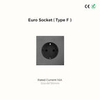 Avoir Wall Toggle Switch Gray Stainless Steel Panel Light Switches 2Way Power Socket Europe Korea French Electrical Outlets Home