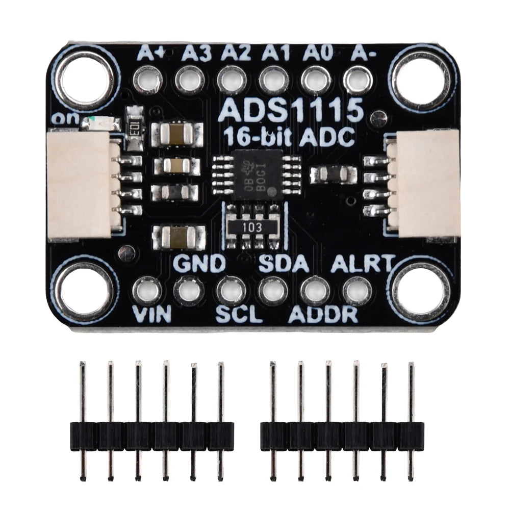 ADS1115 16 Bit I2C Module Precision ADC 4 Channel Development Board Pro Gain Amplifier 2.0V to 5.5V for Arduino Raspberry Pie
