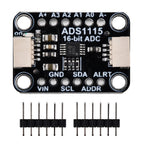 ADS1115 16 Bit I2C Module Precision ADC 4 Channel Development Board Pro Gain Amplifier 2.0V to 5.5V for Arduino Raspberry Pie