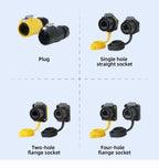 CNLINKO LP20 PBT Plastic IP68 Waterproof RJ45 Cable Signal Connector CAT6 Panel Mount Socket Plug Network Ethernet Interface