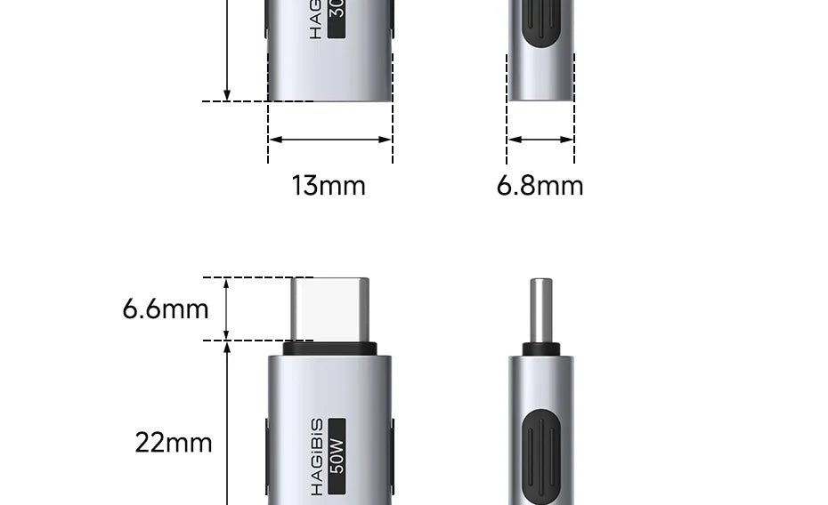 Hagibis USB C To Lightning Adapter Male to Female Charging Converter Data Transfer for iPhone 13/14 Pro Max Earphone Charging