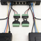 RJ45 To Screw Terminal Adaptor RJ45 Male Female To 8 Pin Connector 8P8C Breakout Board Solderless Network Ethernet Connector