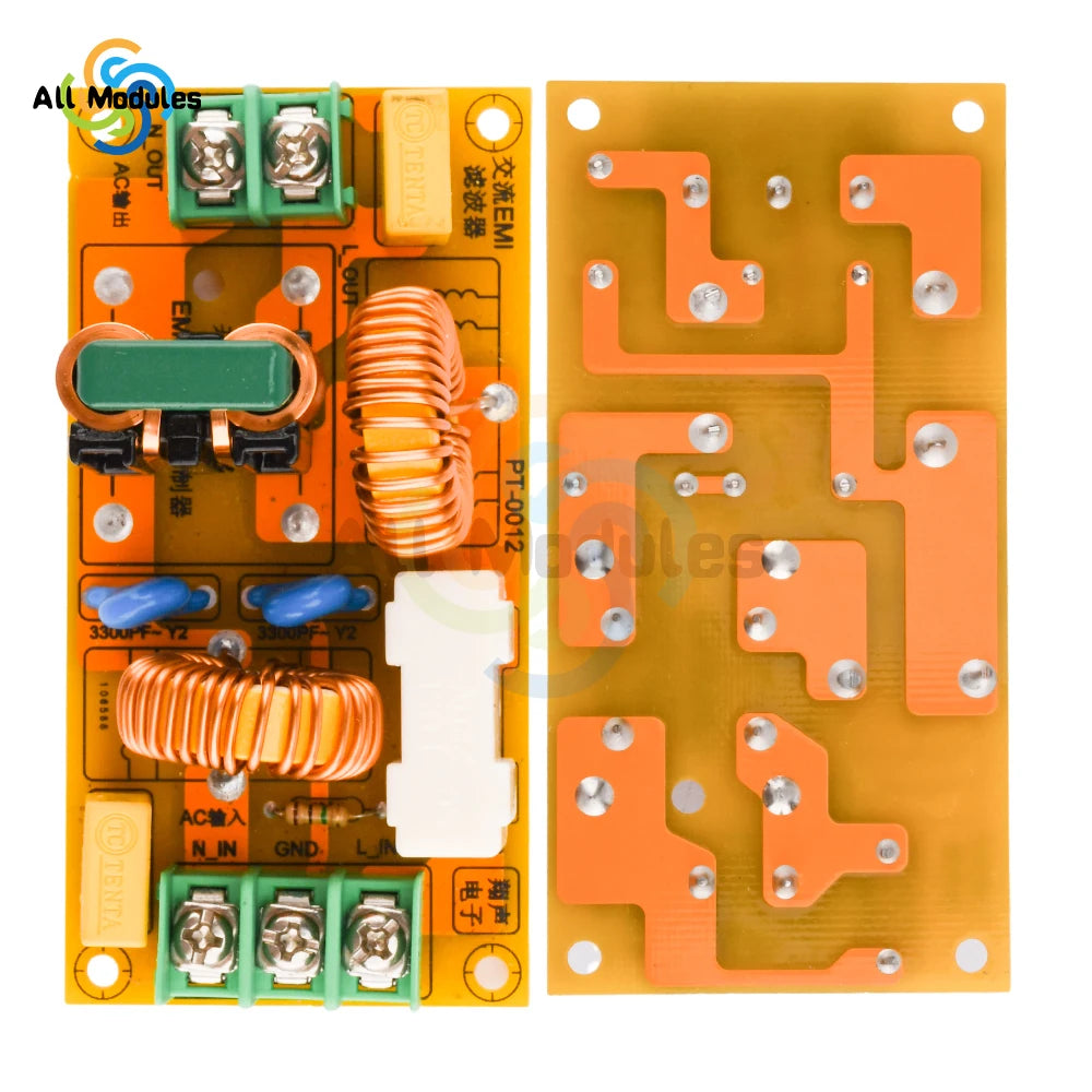 Power Supply Filter EMI High Frequency Filter EMI Power Filter AC110-220V 2A 4A 10A 20A Filtering Board