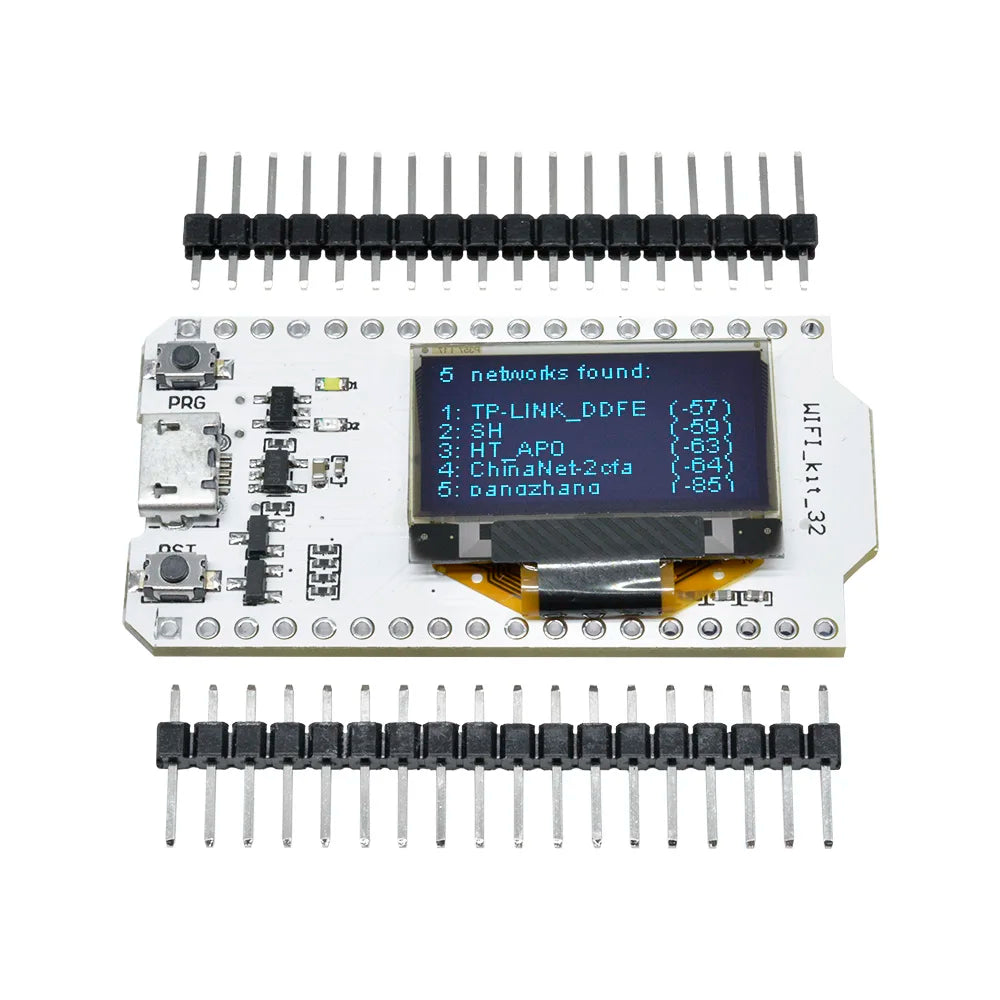 ESP32 Bluetooth WiFi Development Board 3.3V-7V 0.96-inch OLED WiFi Development Module 600 DMIPS Processing Power CP2102