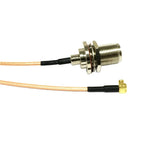 MCX Right Angle 90-Degree Switch N Type Female Bulkhead Pigtail Cable RG316 RG174 RG178 15cm/30cm/50cm/100cm For Wifi Router