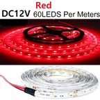 LED Strip Lights 12V Waterproof 60Leds/M Flexible Home Decoration Bar Lighting Replace SMD 3528 5050 5630 5730 LED Tape