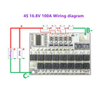 3S/4S/5S Li-ion BMS Protection Board - 100A, 3.7V/12V/16.8V/21V for Lmo Ternary Lithium/Li-polymer, Balance Charging