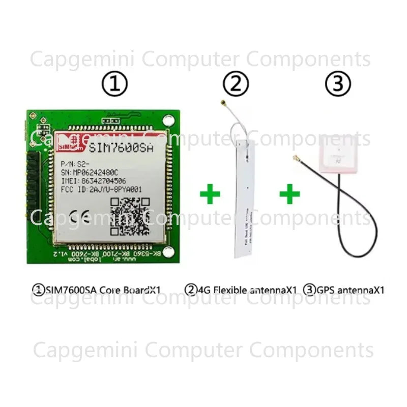 SIM7600E, SIM7600G and SIM7600NA series 30*30 core boards, supporting GPS versions