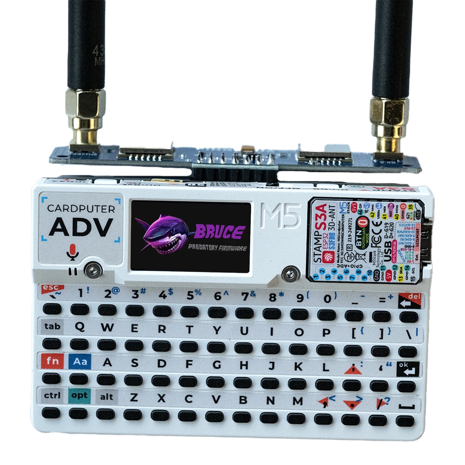 NRF24 & CC1101 433Mhz For M5Stack Cardputer ADV, Auto Switching, Strong Signal, Bruce Compatible PINGEQUA Hydra RF 424 Module