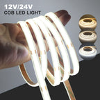 12V 24V Waterproof COB LED Strip Light 3000K 4000K 6000K IP67 Flexible Led Tape 480LEDs/m 5m 10m 20m 0.5m 1m 2m Linear Lighting