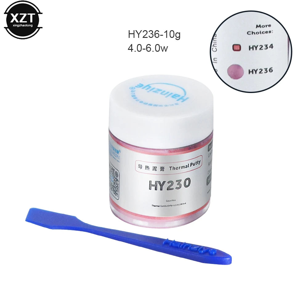 1PCS HY883 HY234 10g/20g Silicone Thermal Paste Heat Transfer Grease Heat Sink CPU GPU Chipset Notebook Computer Cooling Syringe