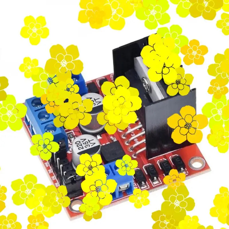 1/2/5pcs L298N Driver Board Module Dual H Bridge DC Stepper Motor Smart Car Robot Breadboard High Power L298 DC Motor Driver