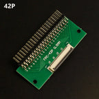 1pcs 4P-- 80P 0.5mm Pitch Connector SMT Adapter to 2.54mm 1.00 Inch Hole FPC FFC Cable Welded Board + Double Row Straight Pin