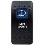 12V Marine Grade Rocker Switch SPST/ON OFF, DPDT/(ON) OFF (ON) Blue Led Light Bar for Carling ARB NARVA Replace Waterproof IP66
