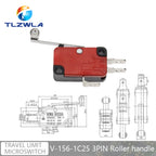 16A 250VAC SPDT Momentary Travel Limit Micro Switch 1NO1NC 3/6Pin Lever Roller V-15 V-151 V-152 V-153 V-154 V-155 Microswitch