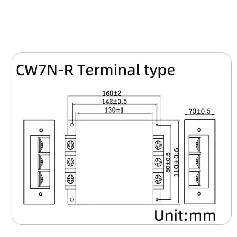 EMI filter power purifier CW7N-20/30/40/50/60/70/75A-R 380VAC 3-phase AC power supply filter Anti-interference