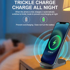 Fast 10W 15W Wireless Charger Stand for iPhone 15 14 13 12 11Pro Samsung Galaxy S24 S23 S22 S21 Note Redmi Charging Dock Station