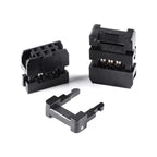 10Pcs FC 2.54mm Pitch 6P/8/10/12/14/16/18/20/24/26/30/34/40 Pin IDC Socket Connector Double Row Female Header for 1.27mm Wire