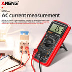 Profesional Digital Multimeter AC/DC Voltage Current Test ANENG Capacitance NCV Resistance Ohm Electrical Test Meter Tools