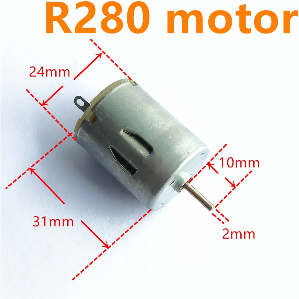 2pcs/lot 7Kinds DC Motors Micro Mini 130 390 R260 R280 N20 Brush DIY Model Toy Fan Tand Helicopter Boat Parts Drop Shipping