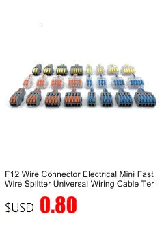 Wire Connector 252 253 254 255 Mini Quick Conectors Universal Compact Wiring Conductor Push-in Terminal Block LED Conector