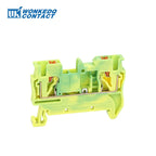 PT2.5-PE Push-in Ground Feed Through Protective Earth 2.5 Wire Electrical Connector Din Rail Terminal Block PT 2.5-PE