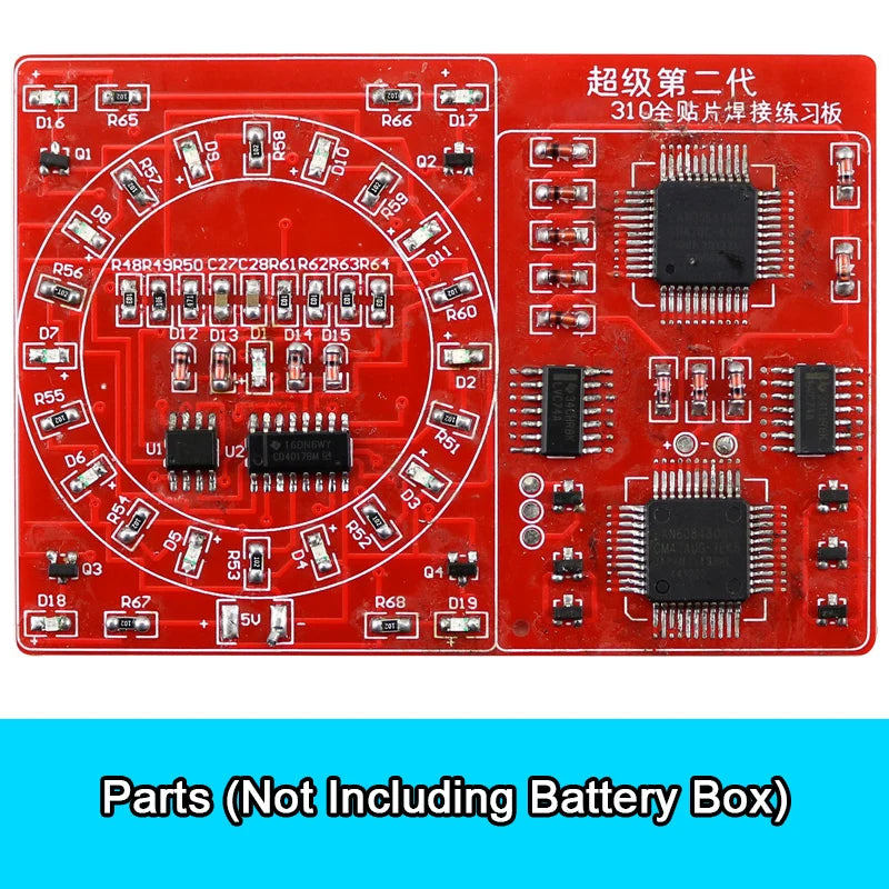 Soldering Practice Board SMD Circuit Board LED Electronic SMT Component DIY PCB Kit Project Tools Practice Soldering Skills