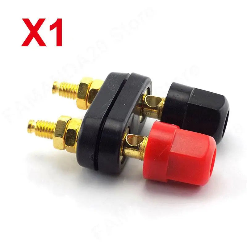 Banana Plugs Couple Terminals Red Black Connector Amplifier Terminal Binding Post Banana Speaker Plug Jack M20
