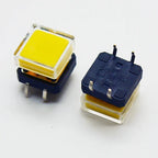 10Sets 12x12x10mm Tact Switch With Plastic Caps Momentary Tactile 4PIN SMT DIP Push Button Switch Micro Key Button