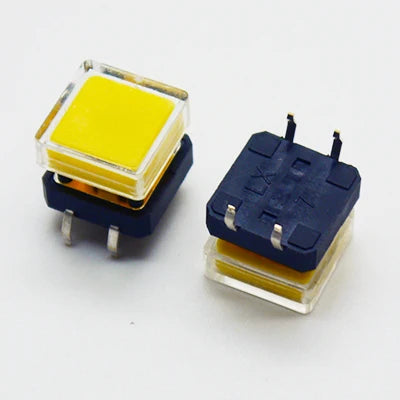 10Sets 12x12x10mm Tact Switch With Plastic Caps Momentary Tactile 4PIN SMT DIP Push Button Switch Micro Key Button