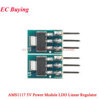 100Pcs/1pc AMS1117 3.3V 5V Power Supply Module AMS1117-3.3 AMS1117-5.0 LDO Linear Voltage Regulator Board 800mA PCB