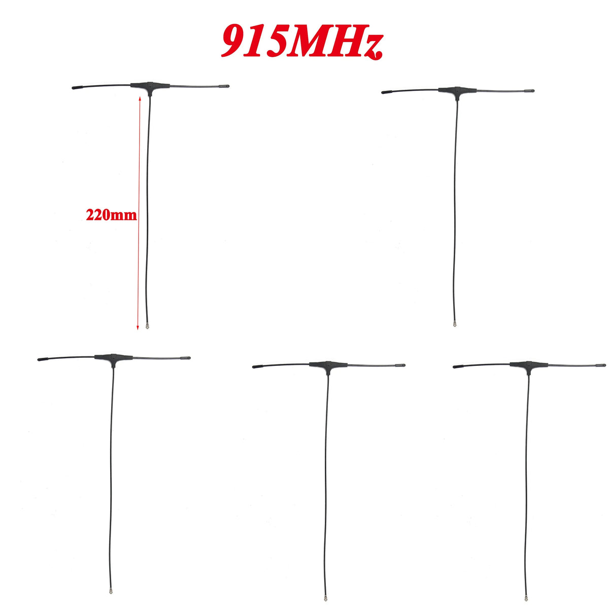 915MHz 2.4G T-type ELRS Antenna 78/120/220mm  IPEX 1 IPEX1 for FPV Drone TBS CROSSFIRE FRSKY R9mm R9MX ELRS Nano EP1 RX Receiver