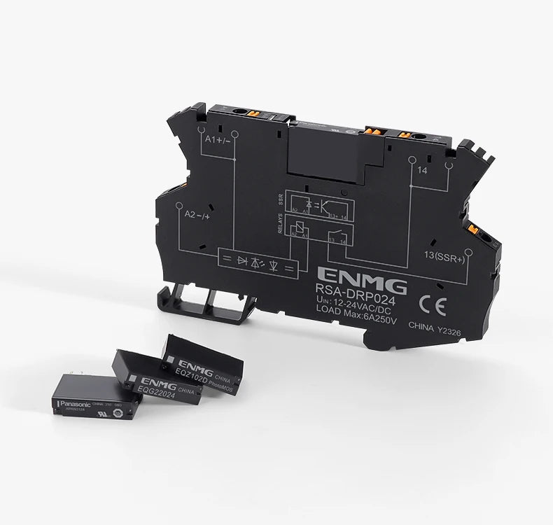 ENMG Ultra-Slim Intermediate Relay APAN3124, DC-to-DC 24VDC  1NO (Normally Open) Kit Solid State Electromagnetic Relay