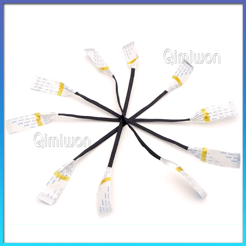 2Pcs FPC FFC Flexible Flat Cable AWM 20624 80C 60V VW-1 A/B Type 0.5mm 100/150/200/250mm 22P/24/26/30/34/36/38/40 Pin