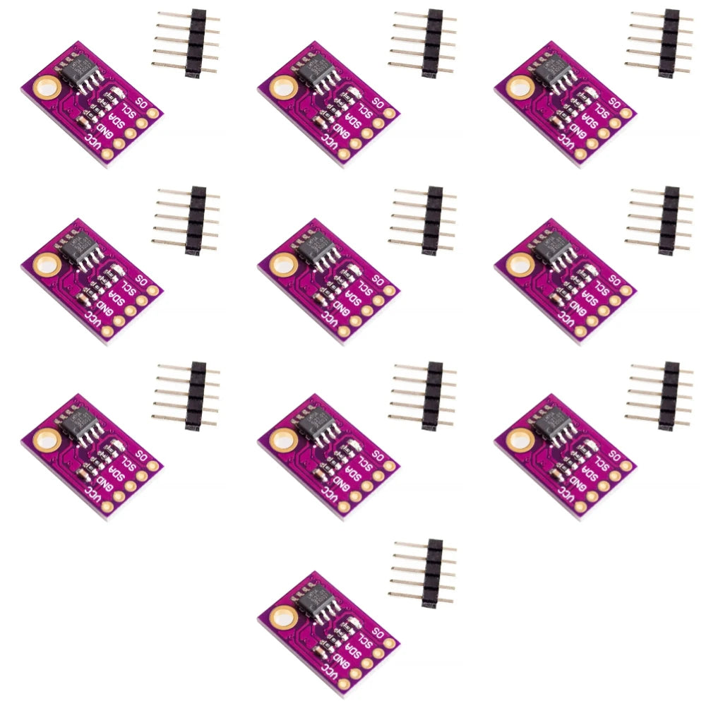 LM75 LM75A Temperature Sensor High-Speed I2C Interface High Precision Development Board Module for Temperature Measurement