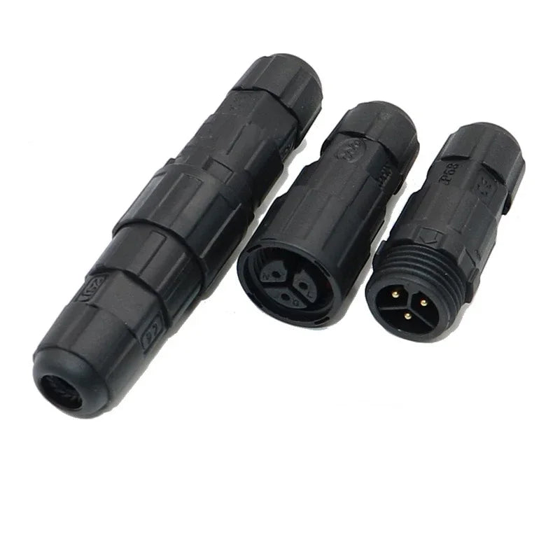 Waterproof M16 2 3 4 5Pin 6 7 8 9 Pin Cable Connector Outdoor IP68 Screw/Welding Male Female Wire Power Aviation Plug Connector