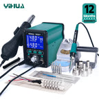 YIHUA 995D+SMD Soldering Station With Pluggable Hot Air Gun Soldering Iron BGA Rework Station Phone Repair Welding Station